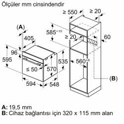 Siemens HU736AEN0T iQ300 Buhar Destekli Ankastre Fırın 60 x 60 cm - 10