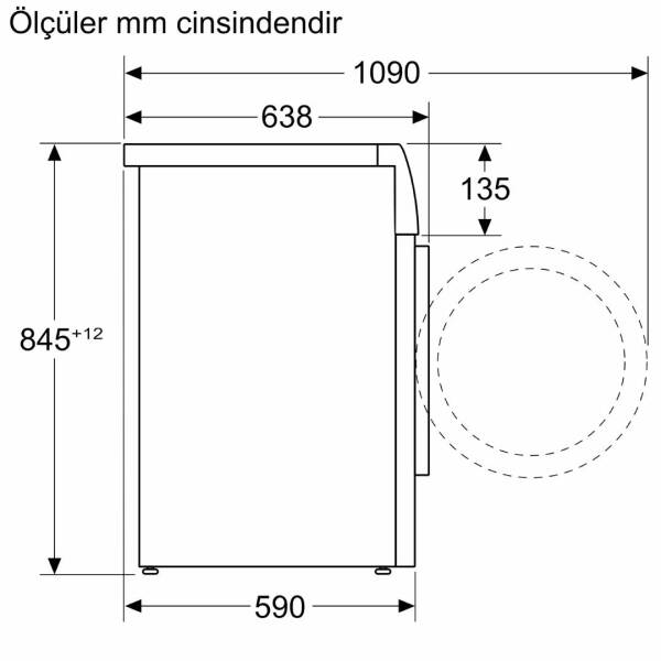 Siemens WG54B2ASTR iQ700 10 Kg 1400 Devir Çamaşır Makinesi Gümüş - 8