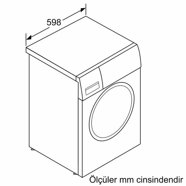 Siemens WG64K2ZRTR iQ500 11 Kg 1400 Devir Çamaşır Makinesi Antrasit - 9