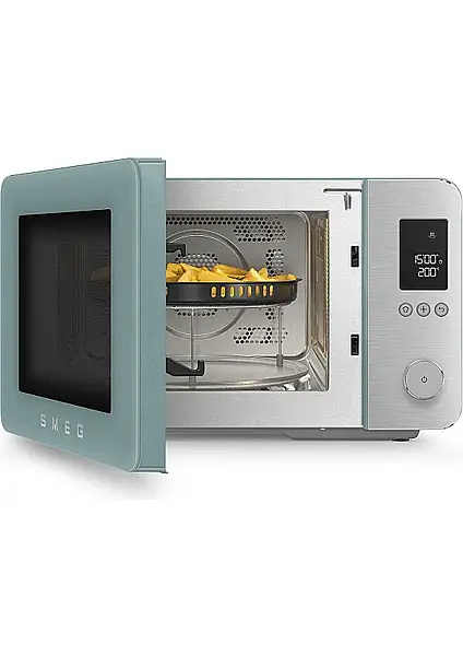 Smeg Retro Solo Kombi Mikrodalga Emerald Green MOC02EGMEU - 3