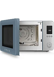 Smeg Retro Solo Kombi Mikrodalga Mat Storm Blue MOC02SBMEU - 3