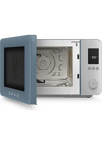Smeg Retro Solo Kombi Mikrodalga Mat Storm Blue MOC02SBMEU - 3