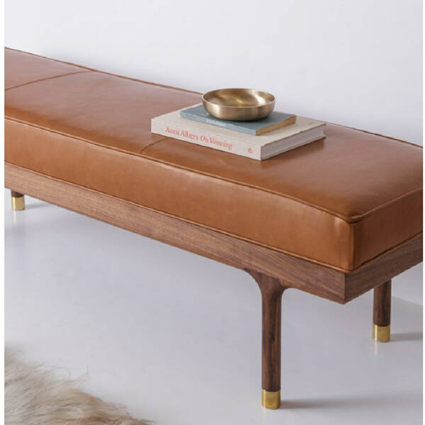 Sohomanje Doğal Ahşap Deri Bench - Soho271 (TEŞHİR) - 4