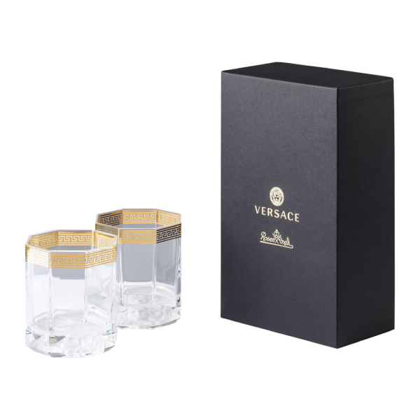 Versace Crystal Medusa D'Or Viski Bardağı 2 Adet - 1